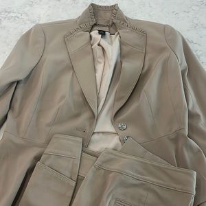 Tan White House black market suit